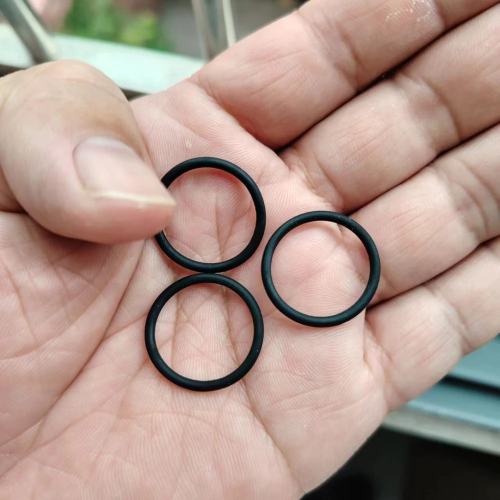 23*2.0mm black silicone O-ring for Convoy L21A M21C M21C-U M21D S11