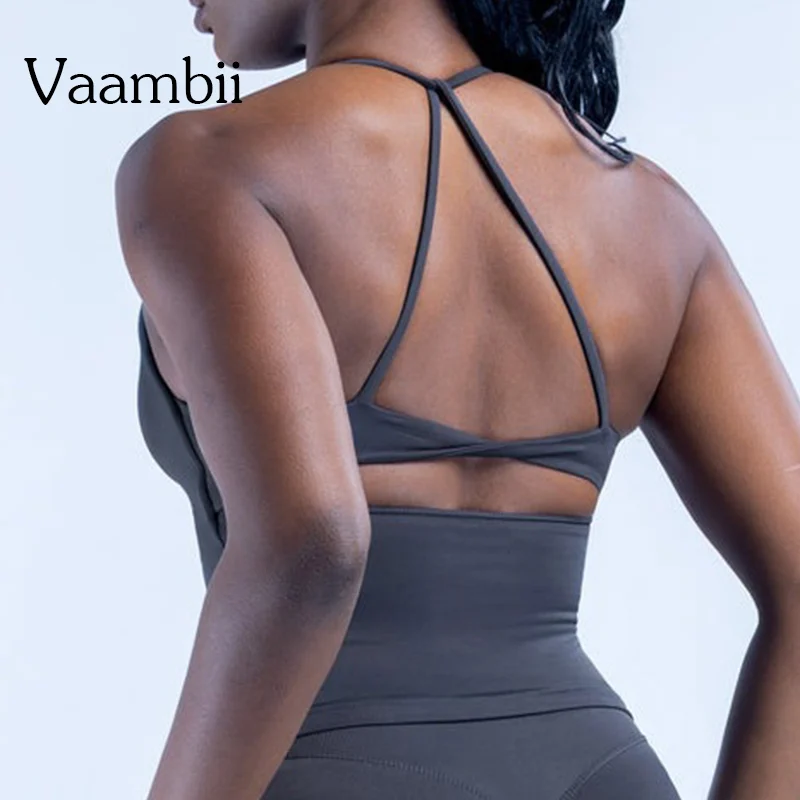 Dyna Twist Back Top Quick-drying Breathable Running T-shirt Sports Shirt Women's Fitness Sleeveless Gym Exercise Yoga Shirt