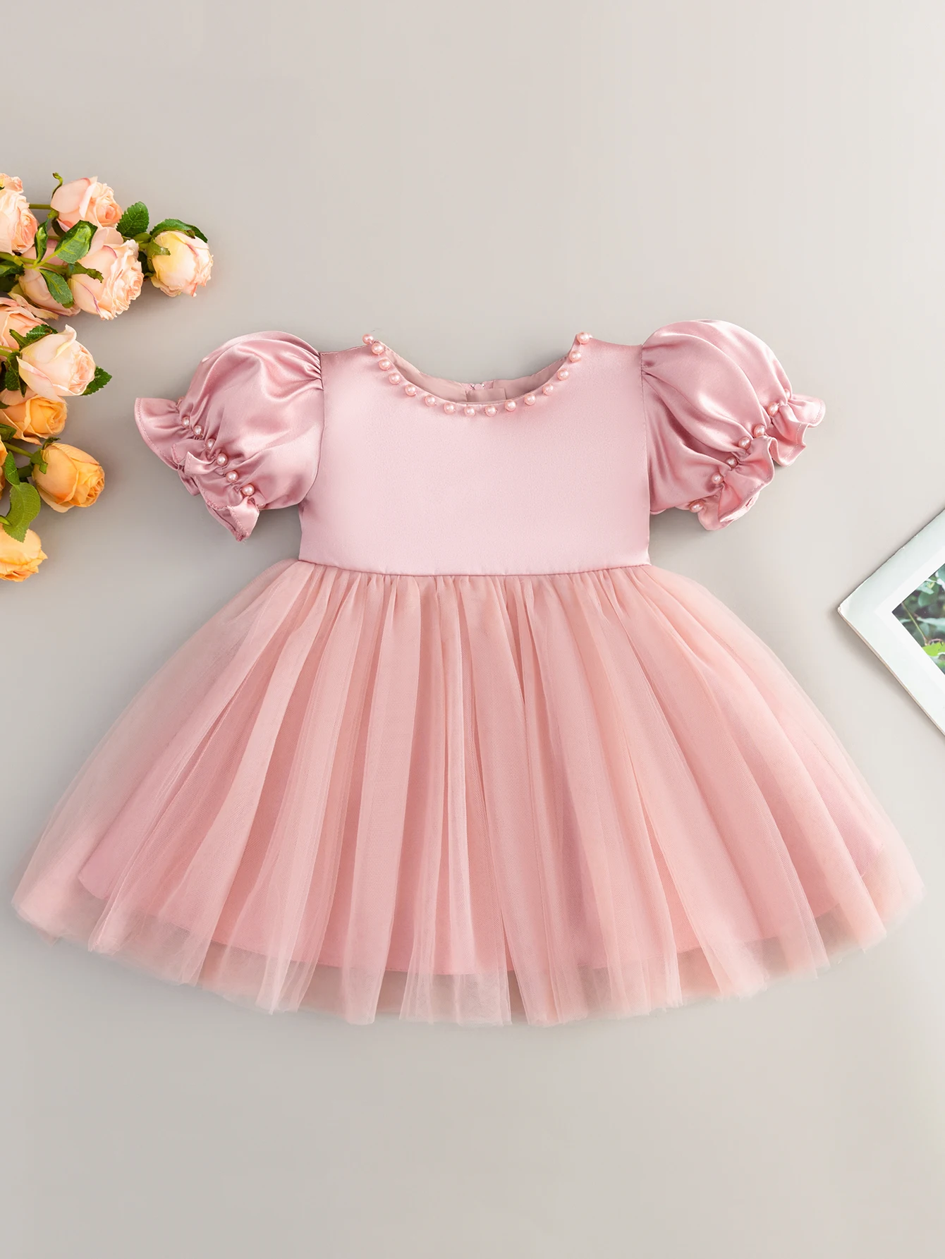 Special Occasions Dresses Floral Cute Outfits Tulle Baby Girls High Quality Beautiful Formal Fashion Gown