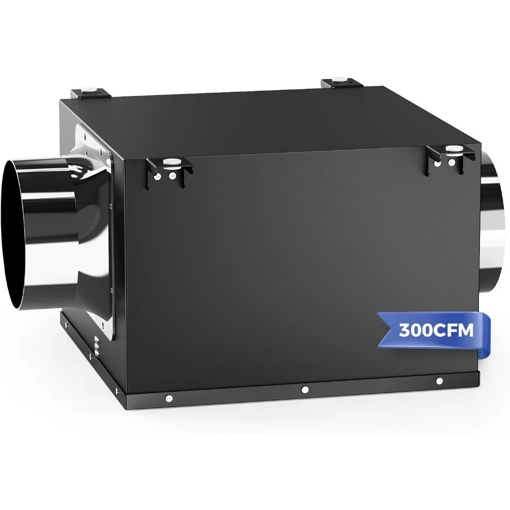 مروحة عادم الحمام المضمنة مقاس 6 بوصات لمستلزمات البناء - مروحة تهوية فائقة الهدوء 300 CFM للحمام، العلية #3