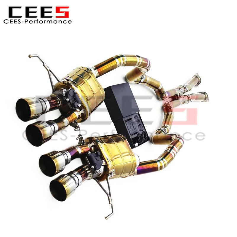 

cees Auto Exhaust Pipes System for (2014-2019) Chevrolet Corvette C7 6.2L Catback Valvetronic Muffler With Remote Control