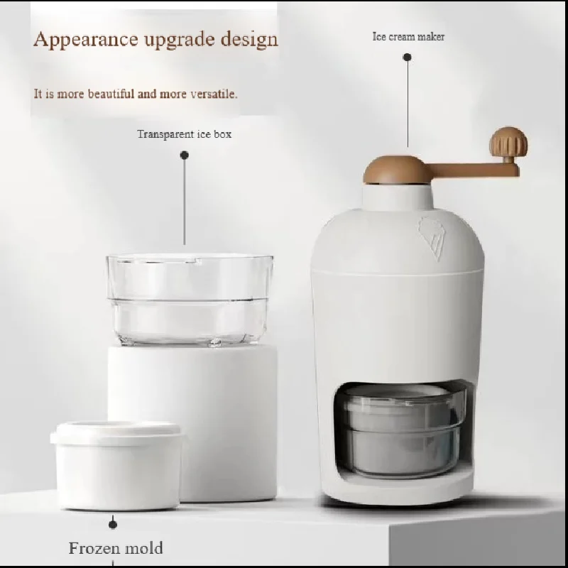 

Ручная дробилка льда, маленькая портативная ручная бритая льдогенератор для дома, летняя вечеринка, снежный конус, машина для приготовления слякоти, сделай сам, замороженная трава