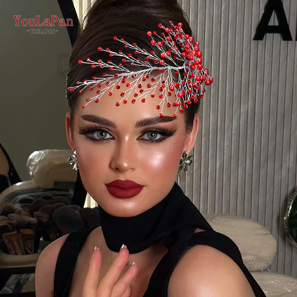 

YouLaPan Bridal Crystal Hair Comb Hair Accessories Pearl Woman Comb Wedding Headwear Bride Side Hair Clip Party Headdress HP931