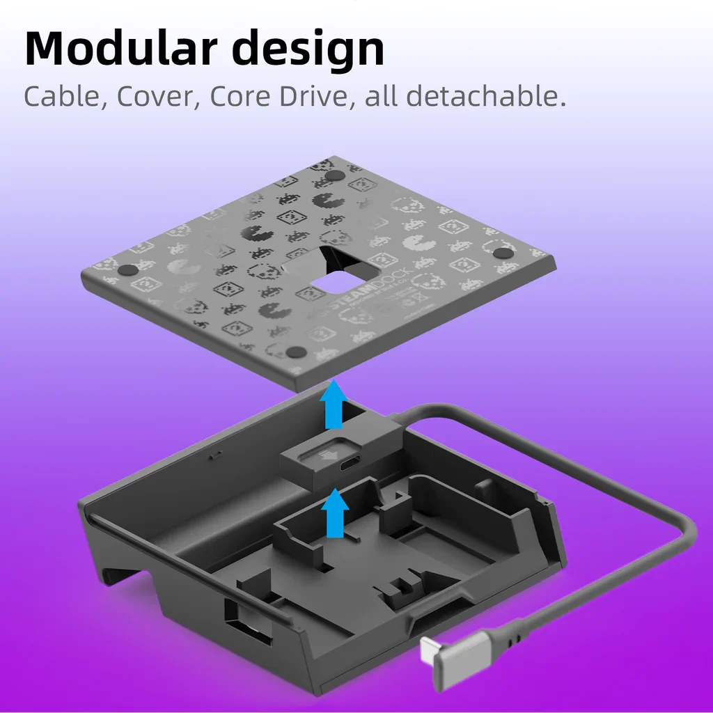 Lebka & co. steamdock stánek s odnímatelné USB C náboje dex dokovací nádraží pro pára paluba ROG spojit se