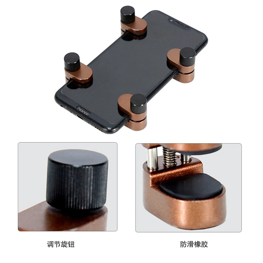 4Pcs ปรับหน้าจอ LCD คลิปอลูมิเนียมติดตั้งยึด Clamps สำหรับแท็บเล็ตโทรศัพท์ด้านหลังกระจกหน้าจอโค้ง