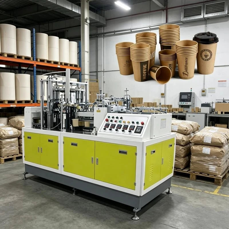 New Production Line Factory Price Single Layer Manufacturer Automatic Paper Cup Making Machine  Biodegradable Kraft Paper Cup