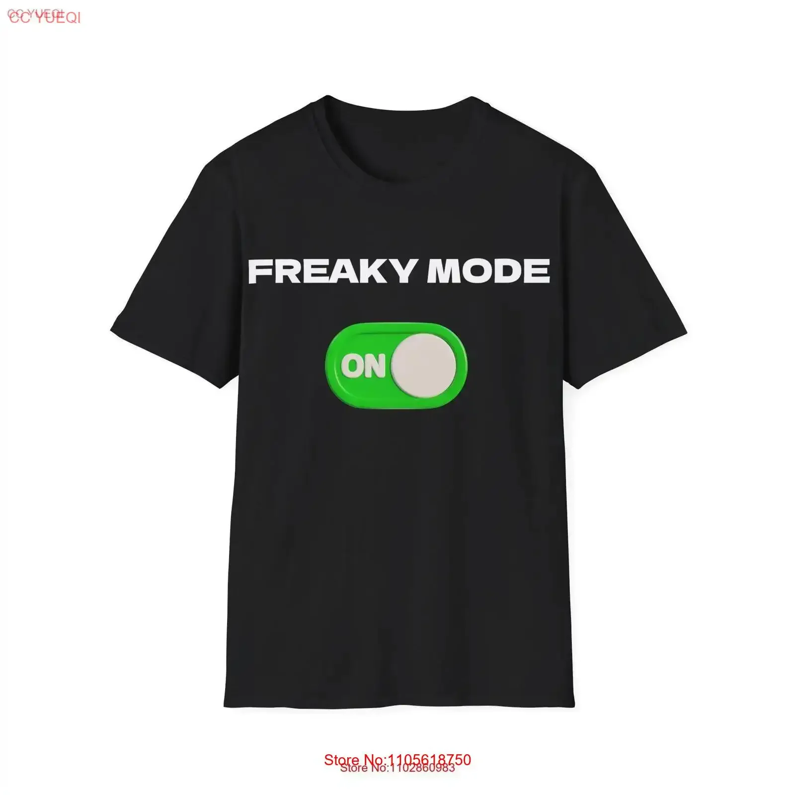 freaky mode on tee offensive T Shirt Funny Meme Sarcasm for him and her vintage Washed Stylish Casual Versatile graphic