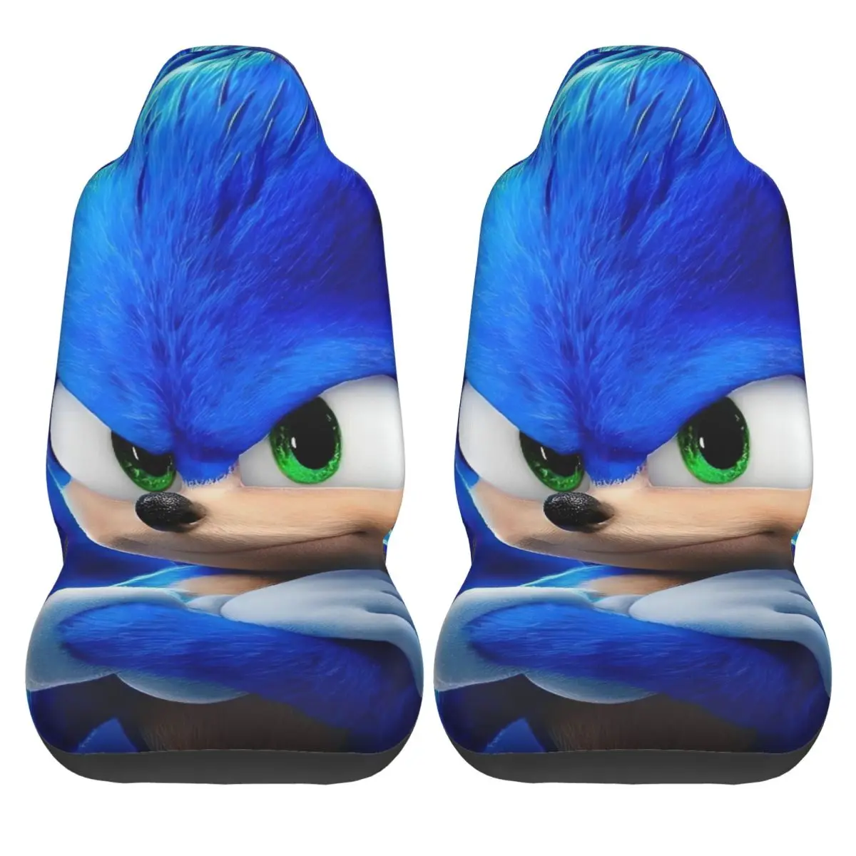 

Чехлы на автомобильные сиденья Sonices The H-Hedgehogs, оригинальные автомобильные чехлы из двух предметов, гибкий чехол из полиэстера для автомобиля