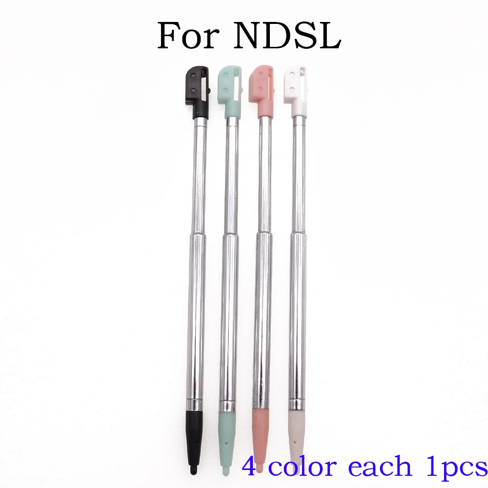 ปากกาคอนโซลเกมปากกาสไตลัสหน้าจอสัมผัสทำจากพลาสติก & โลหะ1ชุดสำหรับ NDSL NDSi NDS 3DS 2DS LL ใหม่3dsxl LL ใหม่2dsxl