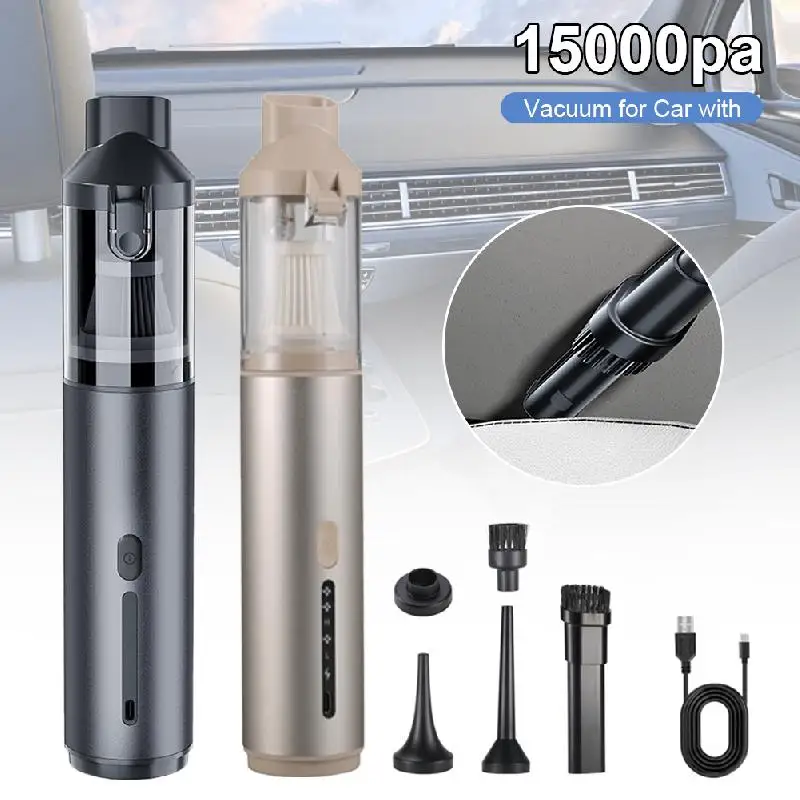 Car Vacuum Handheld Cordless Car Vacuum 15000Pa Strong Suction, Handheld Vacuum Cleaner To A Small Car Vacuum Cleaner