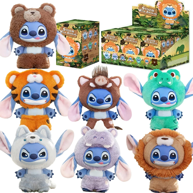 

Disney New Stitch Wild Animal Series слепая коробка виниловая кукла сумка кулон декор сюрприз загадочная коробка Рождественский подарок для подруги