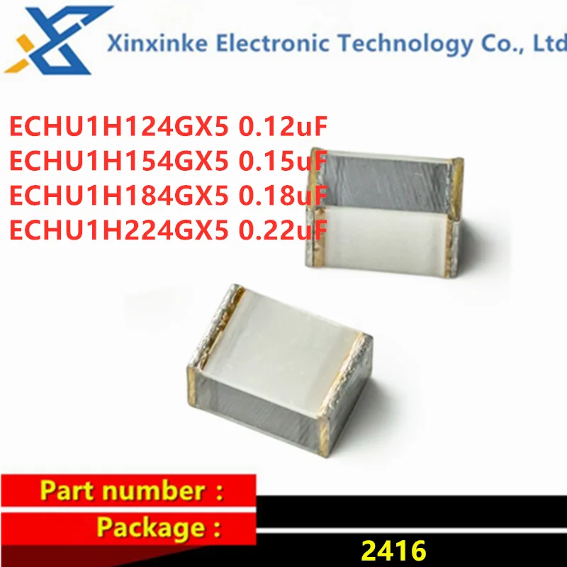 

20PCS ECHU1H124GX5 2416 0.12uF 0.15uF 0.18uF 0.22uF ECHU1H154/184/224GX5 Thin Film Capacitor PPS CBB Polyester Capacitance 2%