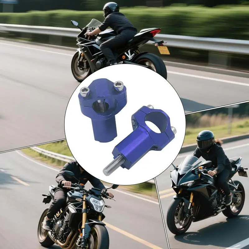 Cycling Handlebar Riser Fat Handlebar Mount Clamp For Motorcycle Motorbike Replacement Handle Aluminum Alloy Accessories For - Image 5