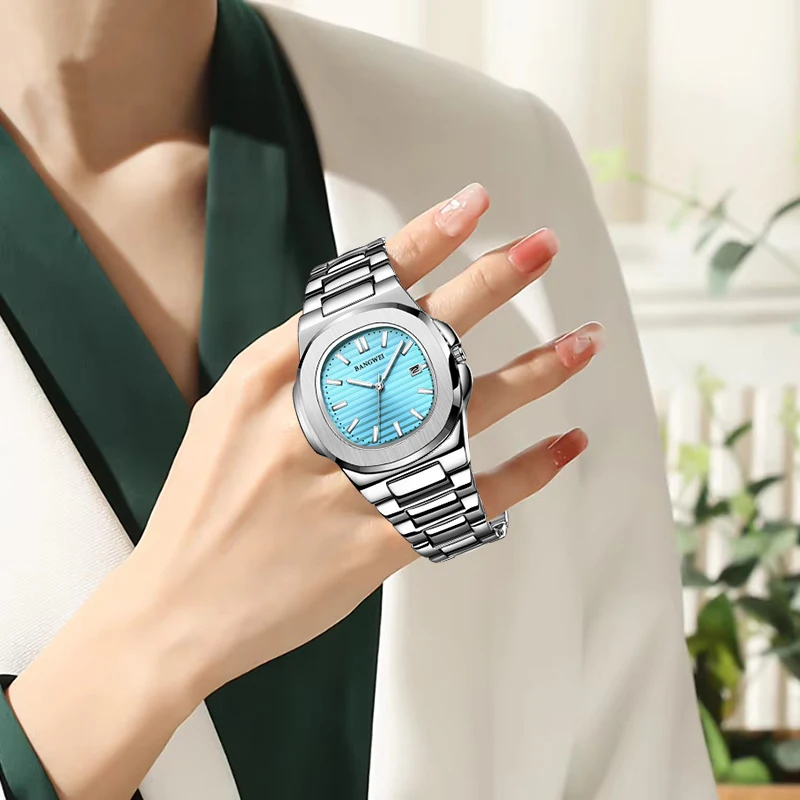 

LIGE модные элегантные кварцевые часы для женщин, роскошные деловые повседневные женские часы из нержавеющей стали, браслет, подарки для женщин