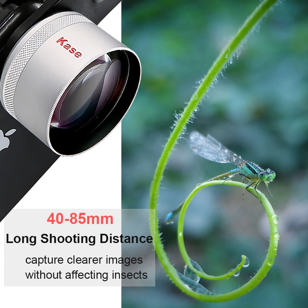 Kase-コンピューター用のマクロおよび携帯電話レンズプロ,17mm,フィルターアダプター,52mm,cpl,iphone 15, 14, 13 pro max