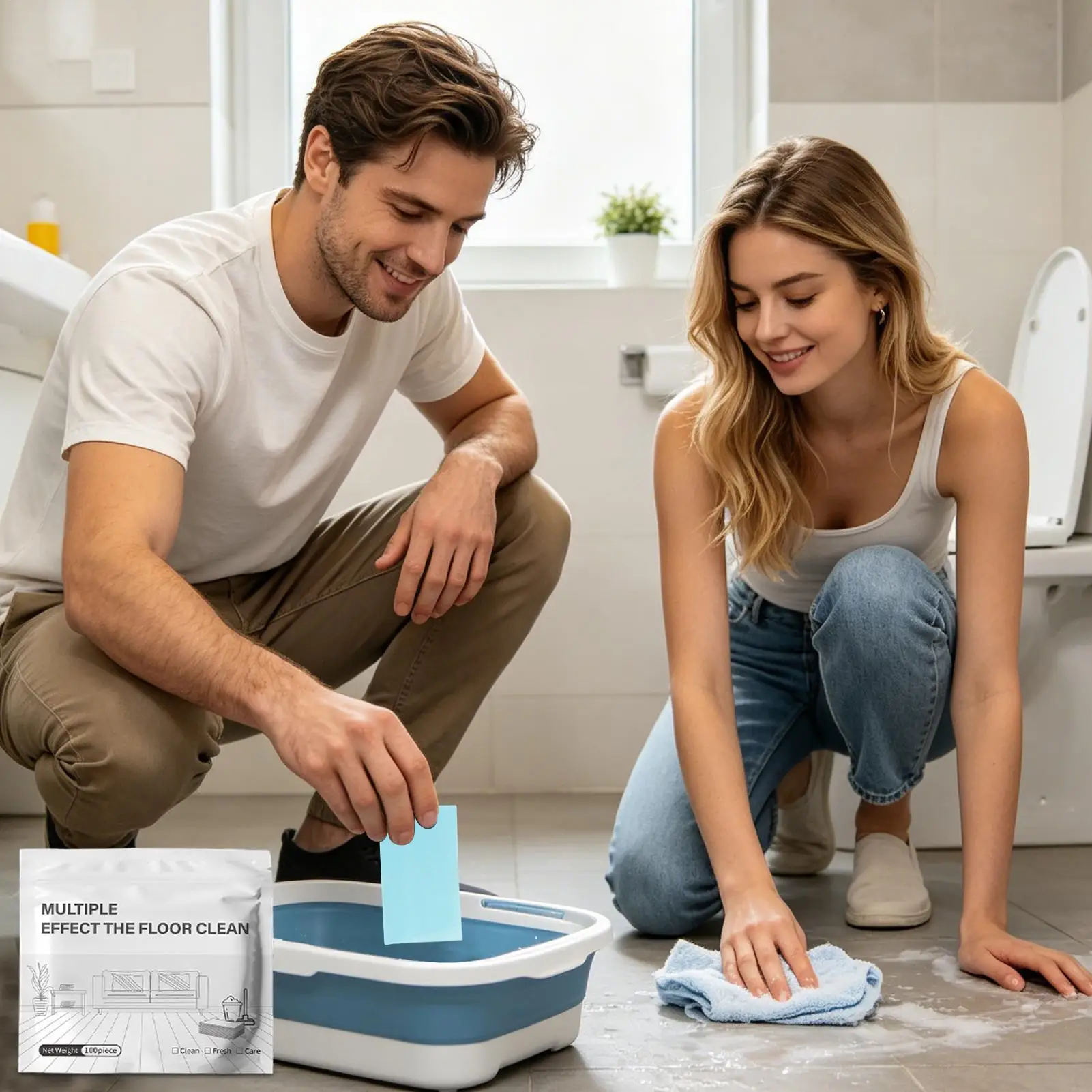 แผ่นทำความสะอาดพื้นแบบเข้มข้น - Ceramic Tile Floor บทวิจารณ์และราคา