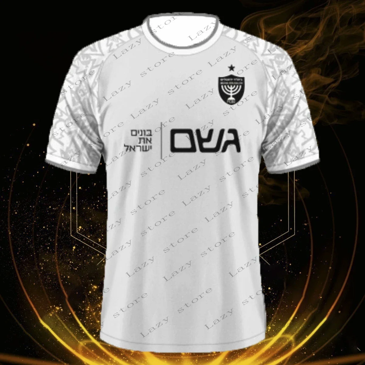 قميص Beitar Jerusalem لكرة القدم للرجال، زي تدريب كبير الحجم للأطفال، قابل للتنفس للجنسين، ملابس جيرسي سريعة الجفاف #3