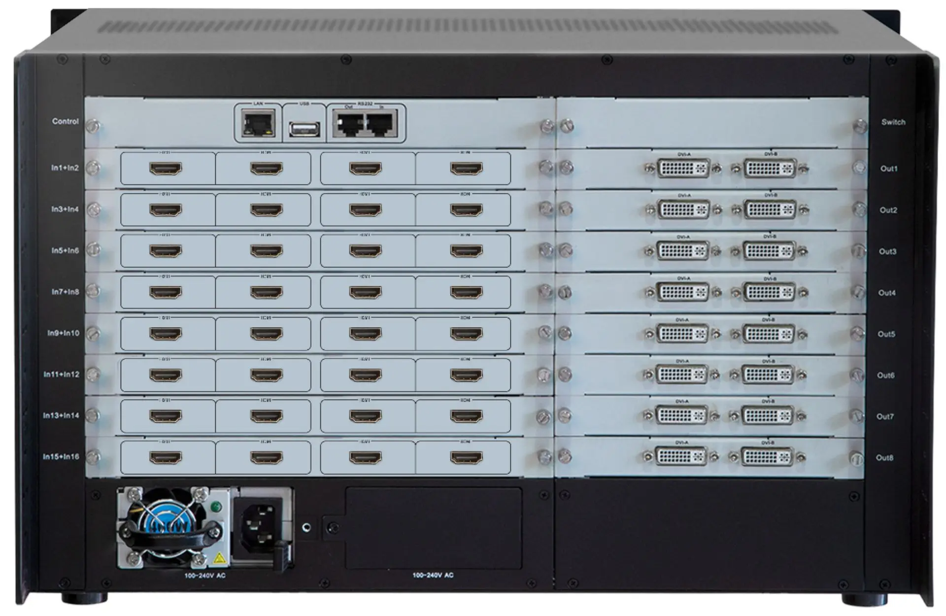 VDWALL VF2000 8U Multi-window big LED Video Wall Processor synchronous splicer full option DVI*24