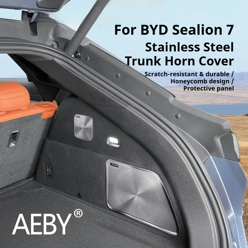

AEBY For BYD Sealion 7 2024 Trunk Speaker Grille Cover Anti-Dust Protective Mesh Guard Stereo System Interior Accessories Parts