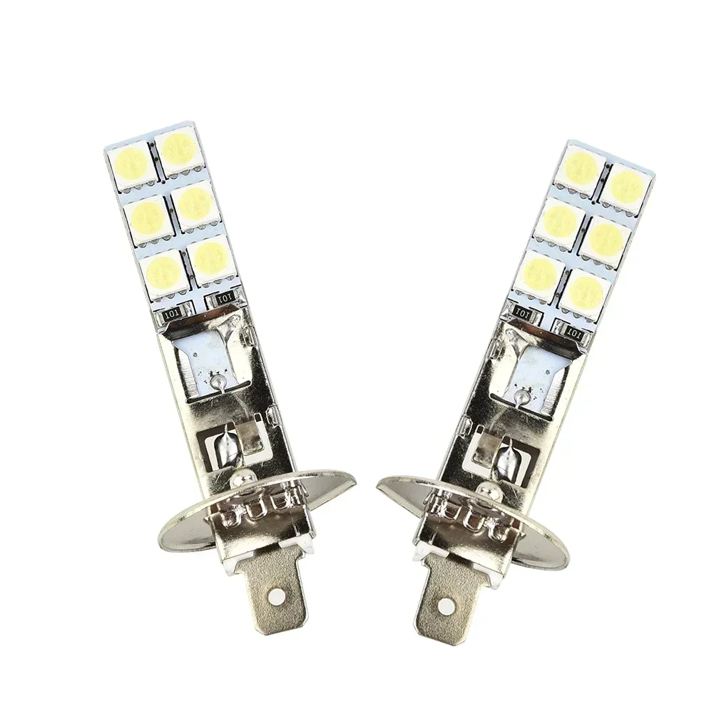 2Pcs  55W H1 6000K Ultra White LED Car Headlight Bulb Kit Accessories Signal Light Accessories Long Lasting Waterproof