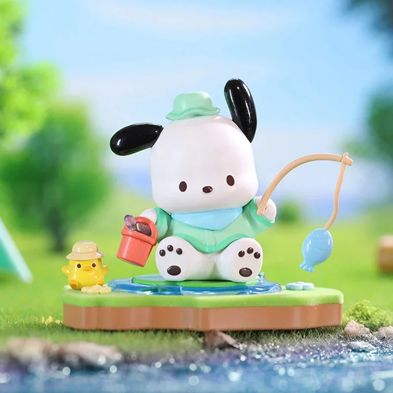 

TOPTOY Sanrio Characters Camping Friends Series Blind Box Guess Bag Original Toys Doll Cute Anime Figure Ornaments Gift