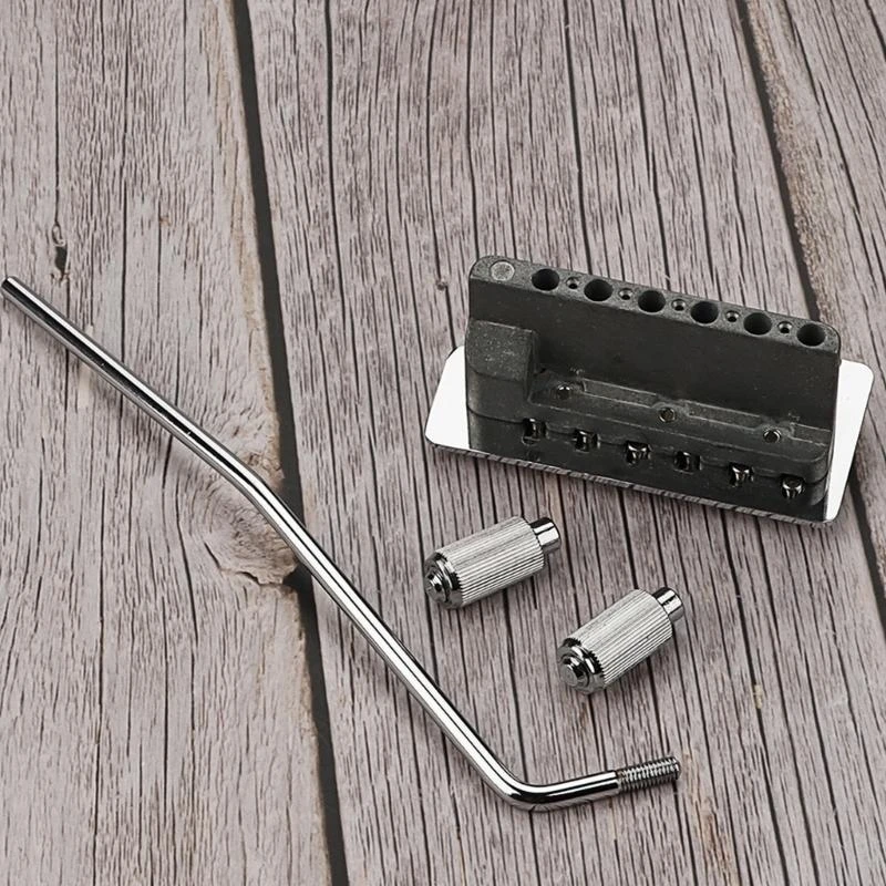 6 String Guitar Tremolo Systems Bridge Electric Guitar Tremolo Bridge with Rod Electric Guitar Accessories Enduring
