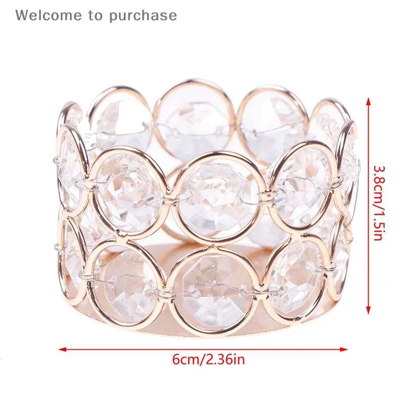 

1pcs Gift Box Candles Art Crystal Tea Light Candlestick Table Centerpiece Home Decor Candle Holders Wedding Decor