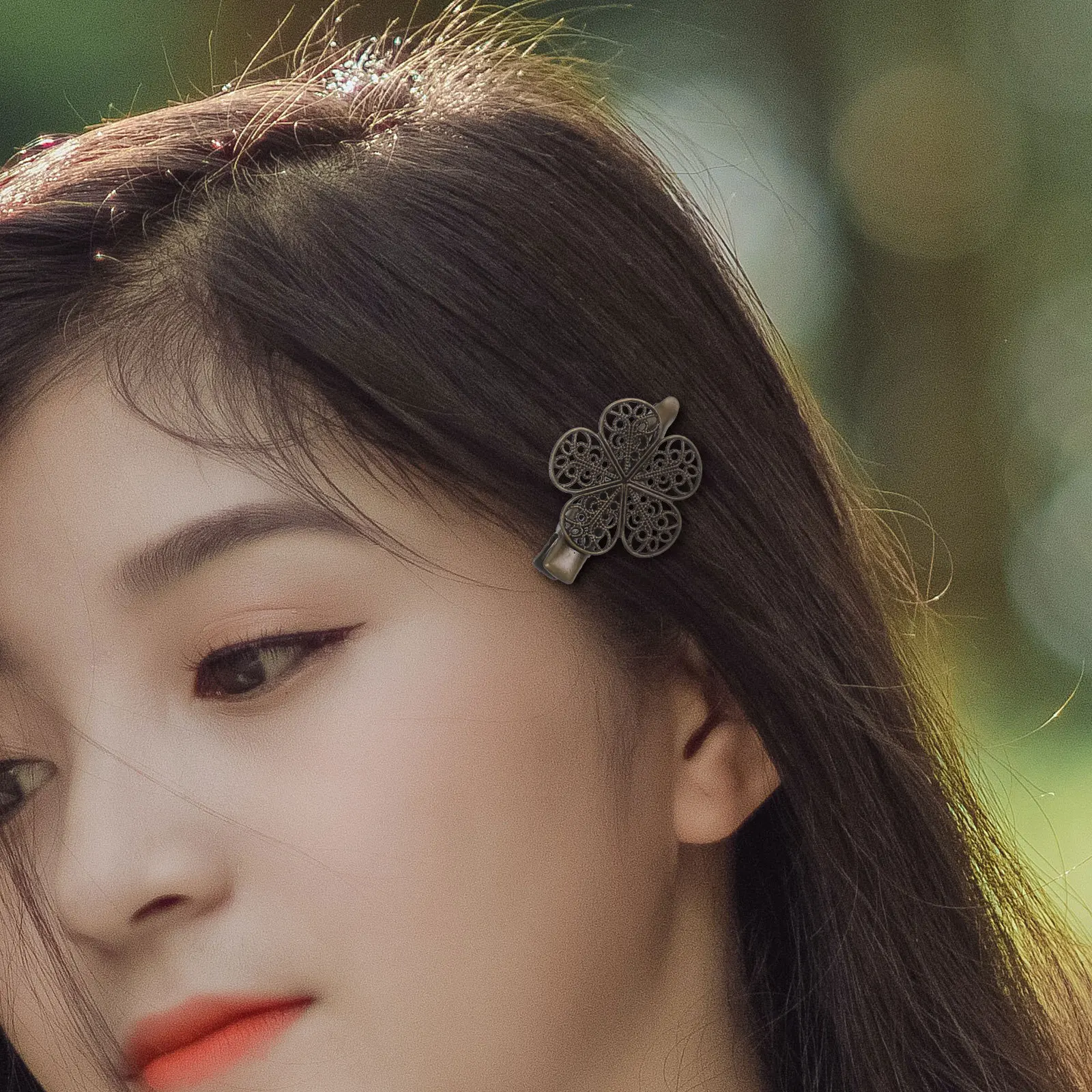 16 قطعة من مشابك الشعر على شكل فراشات كلاسيكية من البرونز، مشابك فرنسية عتيقة، إكسسوارات أنيقة للنساء والفتيات والحفلات اليومية #2