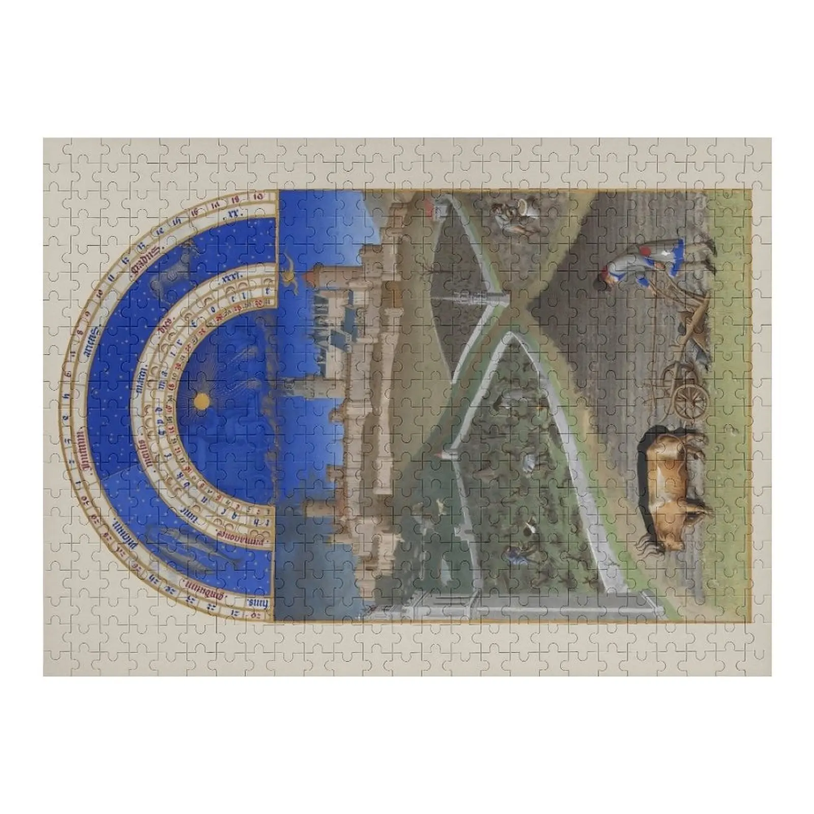

Très Riches Heures du Berry - Frères de Limbourg Jigsaw Puzzle Scale Motors Customized Kids Gift Puzzle