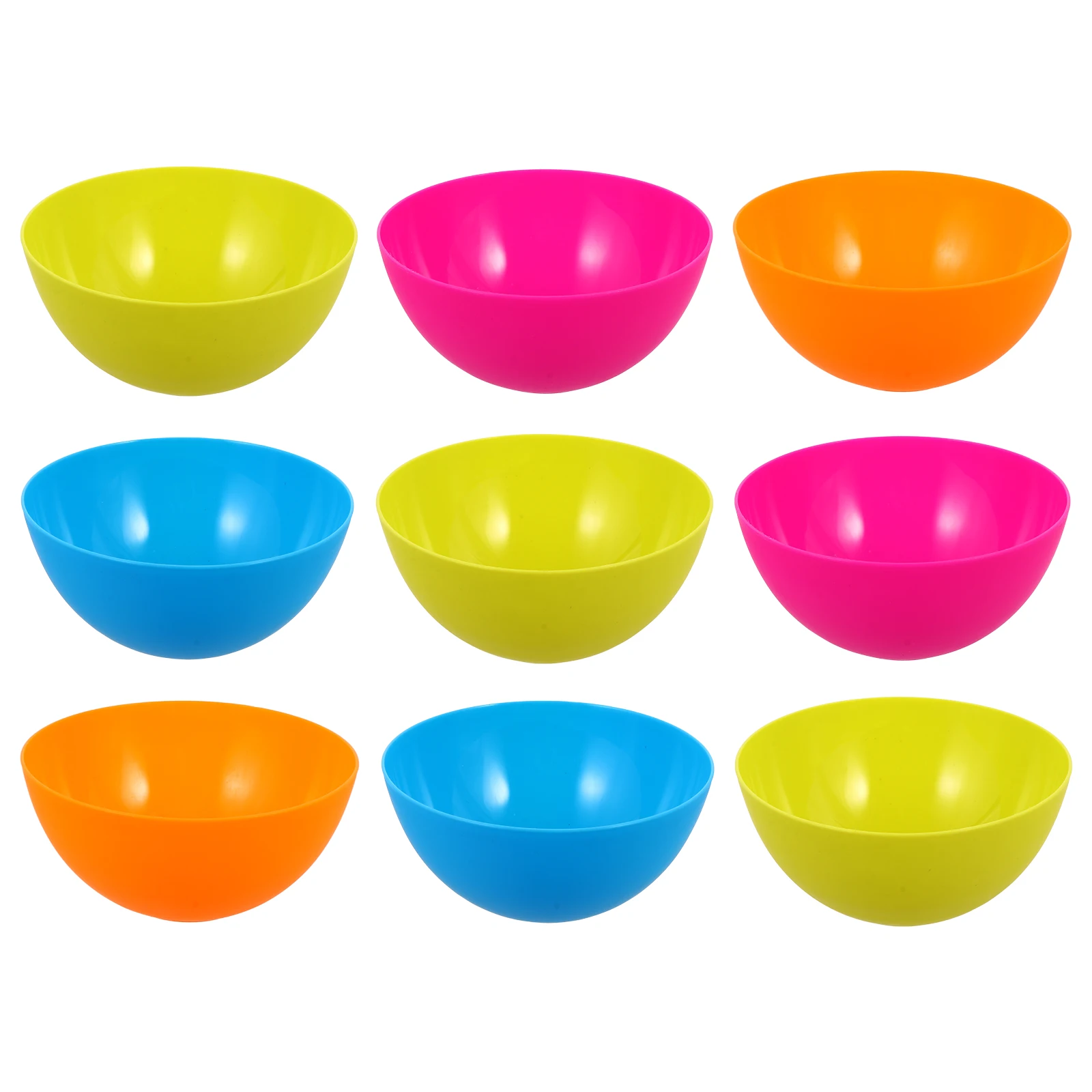

Anti- Plastic Bowls Unbreakable Soup Noodle Home Picnic Kitchen Tableware Stylish Bright Easy Clean Portable Dining Set