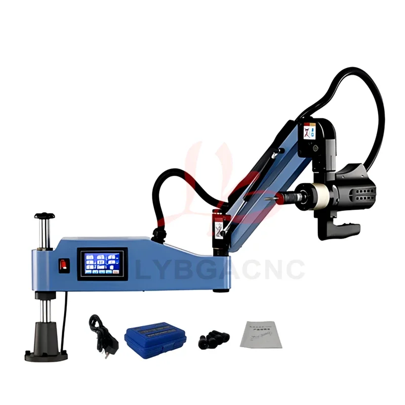 Blow and Spray Type Touch Screen Tapping Arm Machine Universal Vertical M2-M10 M3-M16 M3-M20 Tapper Drilling with Chuck Optional