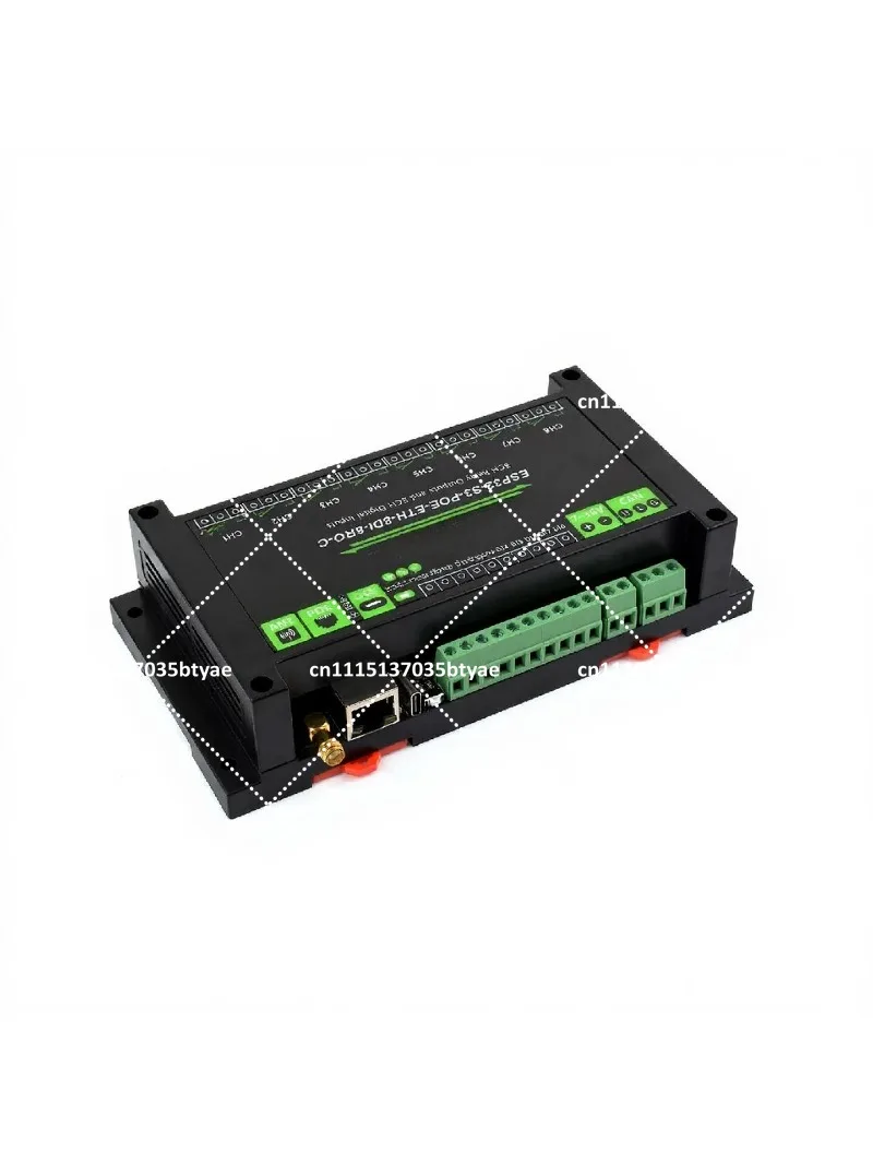 ESP32-S3 Industrial 8CH Network Relay (ETH-8DI-8RO-C) - Wi-Fi/Bluetooth/RS485, Remote Control Supported