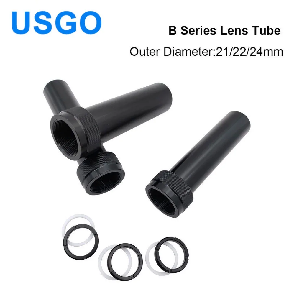 USGO CO2 Lens Tube Outer Diameter 21/22/24mm for Lens Dia.20mm for CO2 Laser Cutting Machine