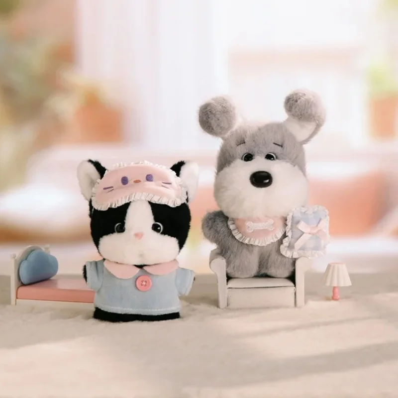 متوفر في المخزون سلسلة Catch Happy The Happy Melur Town Series صندوق أعمى من القطيفة دمية عصرية معلقة قلادة هدية زينة كاواي