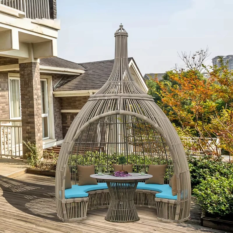 Outdoor Garden Patio Daybed PE - Outdoor Daybed Furniture ulasan dan harga