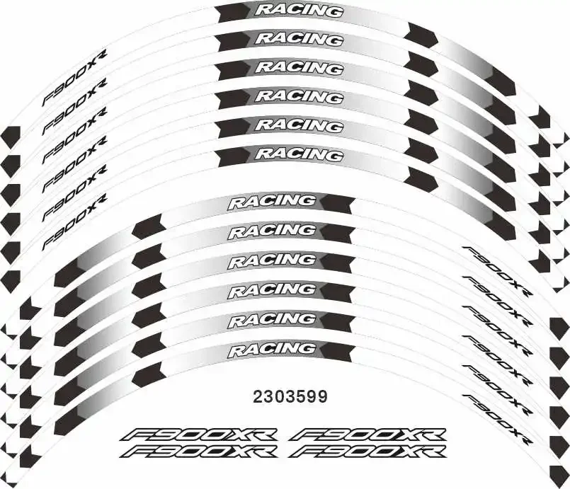 Per BMW F900XR parti del motociclo Contour Wheel Decoration Decal Sticker - B