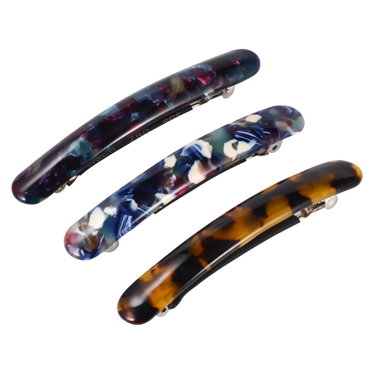 

3Pcs Acetate Hairpin Elegant Non-Slip Styling Hair Clips for Women Party Wedding Hair Accessories Barrettes Random Color