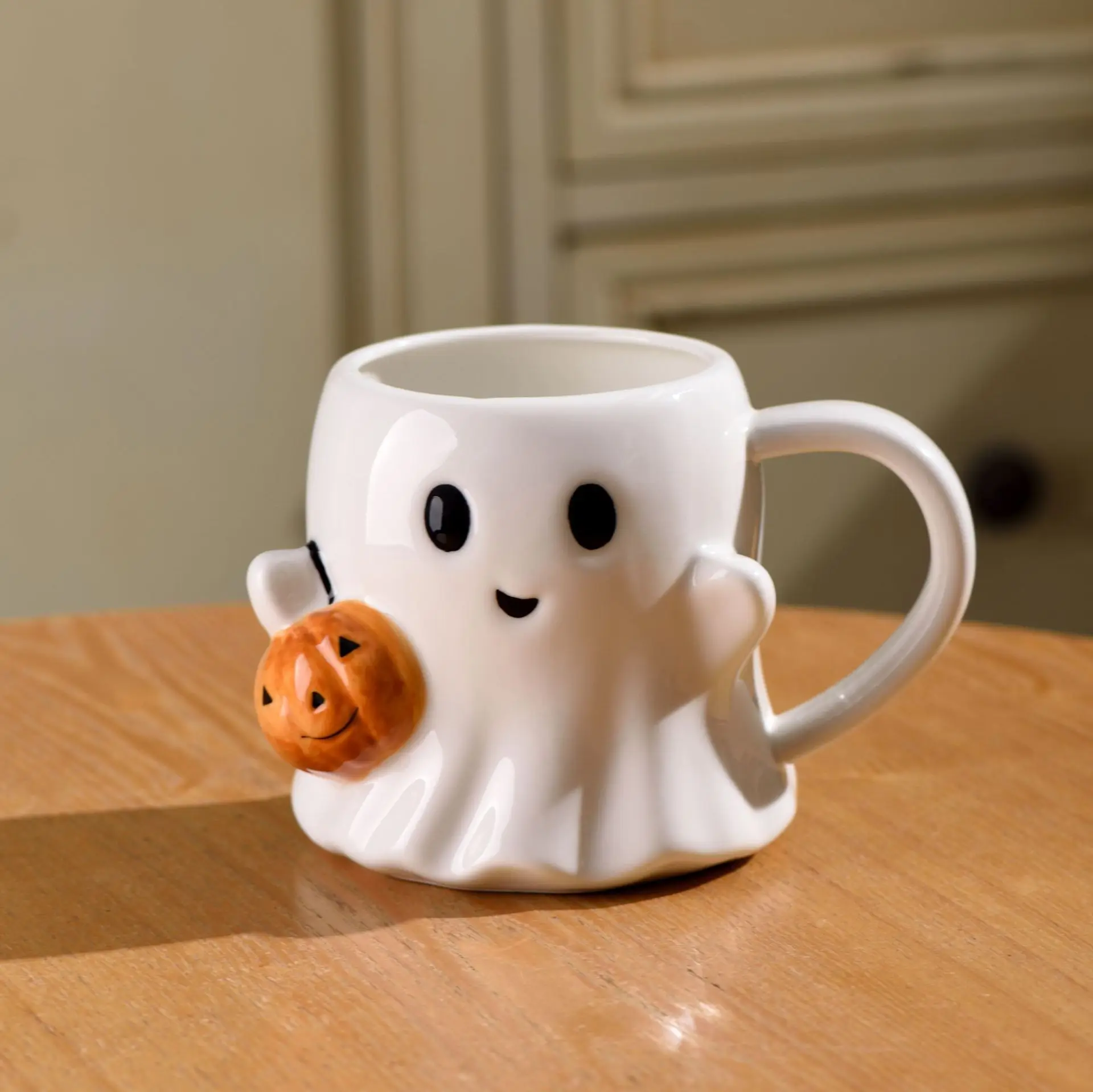 Pumpkin Ghost Halloween Water Cup Funny Cup Elf Mug Pumpkin Cup Cute Water Cup Gift Rare and Ancient