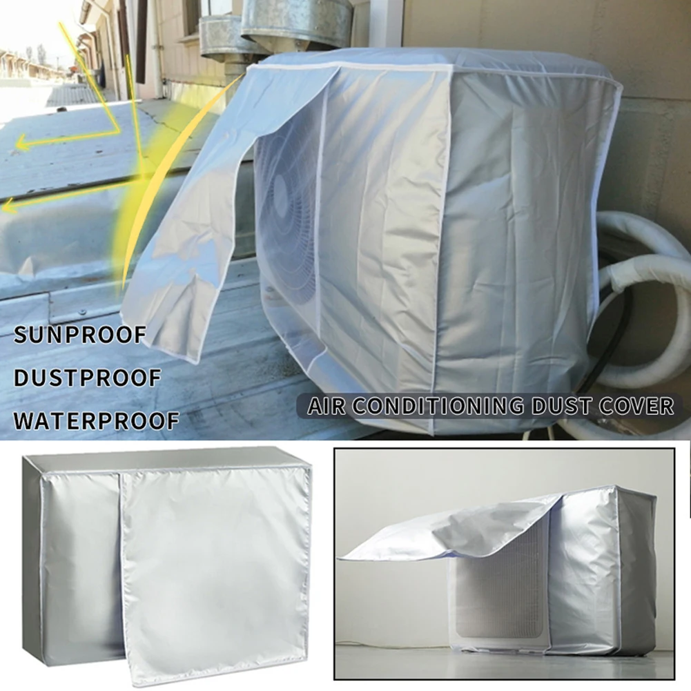 

Air Accessories Air Condition Cover Dust Cover Silver Sunscreen Air Conditioner Outer Covers Air Conditioner Protect