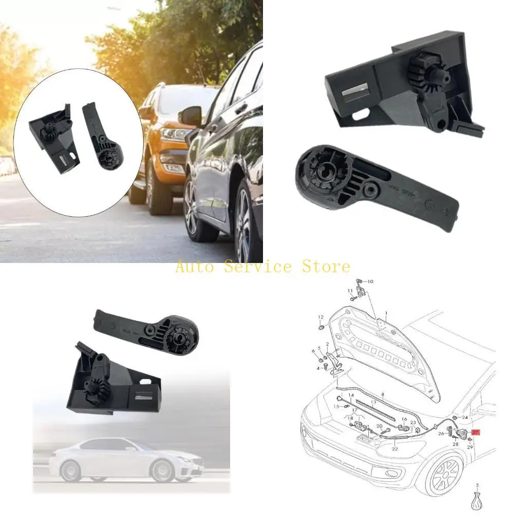 

462A Hood Release Handle Bracket For Golf 1J1823533C 1KD823633A