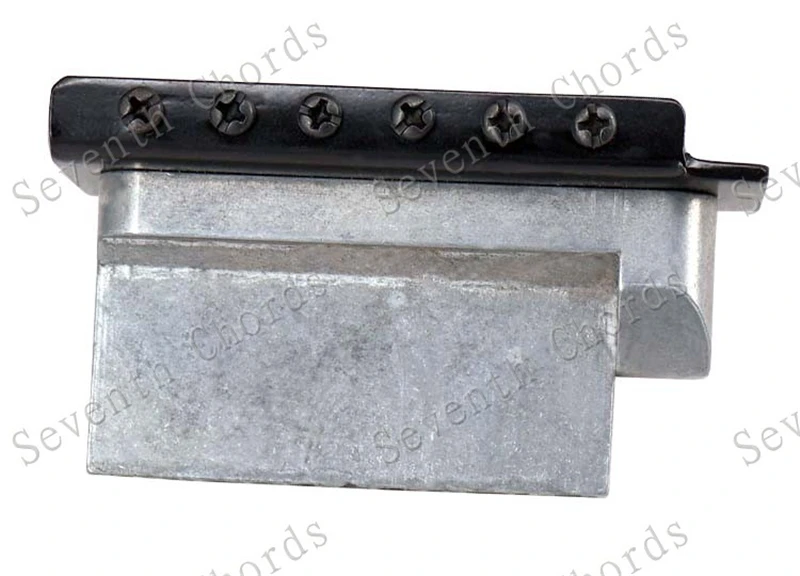 Ein Satz 6-saitiger konkaver Sattel-Tremolo-Brückensystem für E-Gitarren-Zubehörteile, Chrom, Schwarz, Kupfer, Rot zur Auswahl – Detail 22