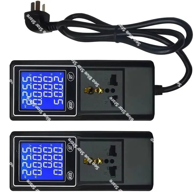 Multifunctional AC Voltage AmmeterDigital Power Meter Electric Parameter Measuring Instrument Electric Meter Metering Socket