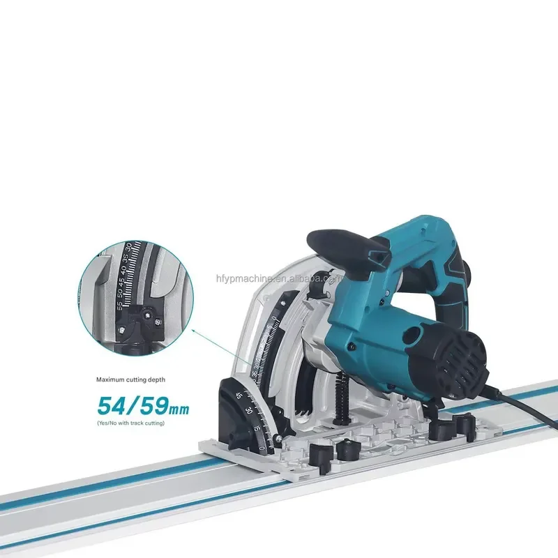 1400W Plunge Saw Cordless Wood Cutting Track Saw Guide Rail Electric Circular Saw Dust-Free Portable Drywall Cutting Machine view 4