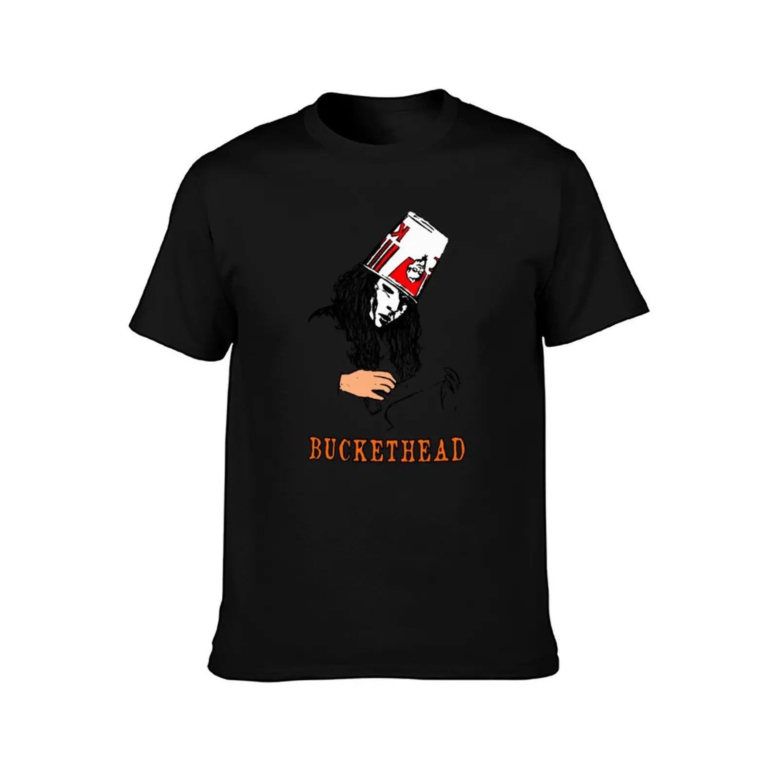 Buckethead Guitars amp Chicken Buckets T-Shirt Summer Casual Loose T-Shirt