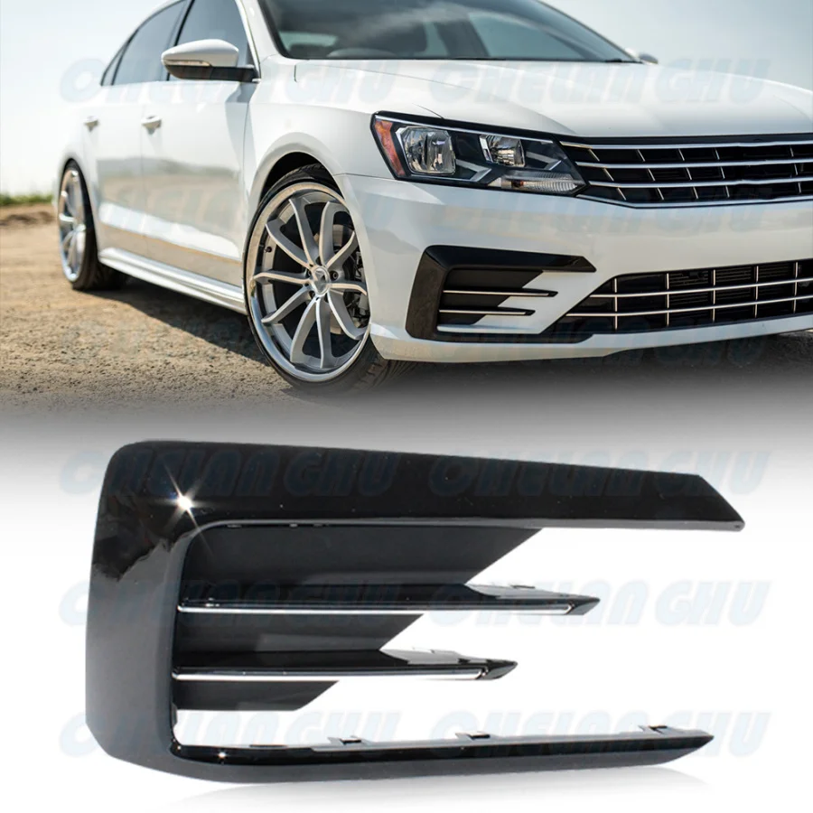 

For VW Passat R-LINE 2016 2017 2018 2019 Right Side Front Fog Lights Lamp Grille Cover 561 854 662J Car accessories