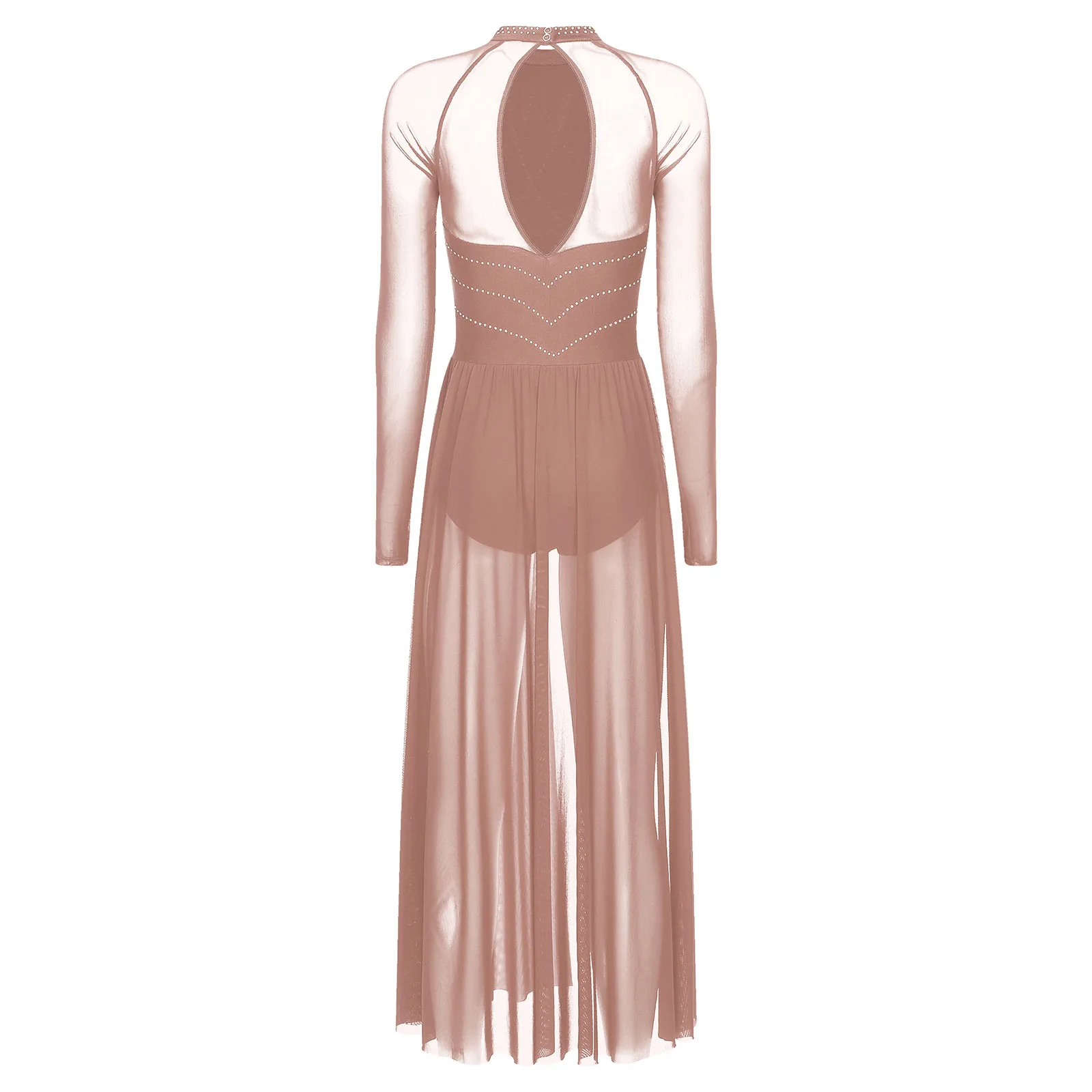 mesh overlay dance dress Illusion Of Bliss - Mesh Dress | Dance Costumes