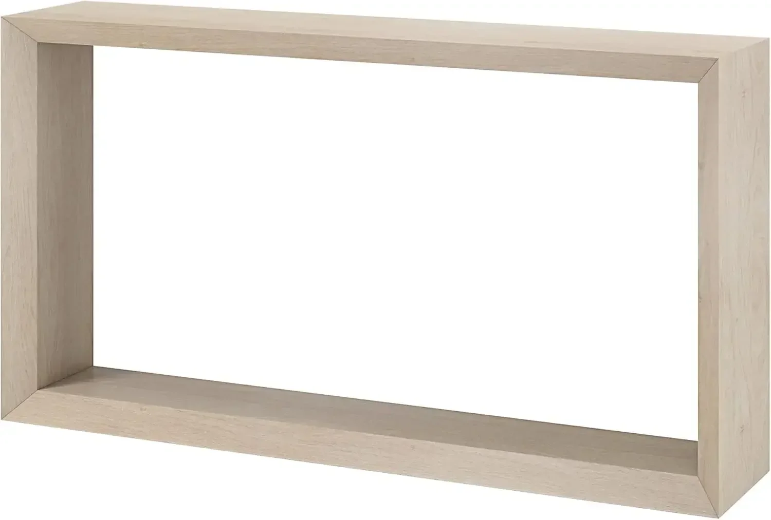 55" Wide Rectangular Console Table in Alder White, for Home, Living Room, Bedroom, Entertainment Room, Office