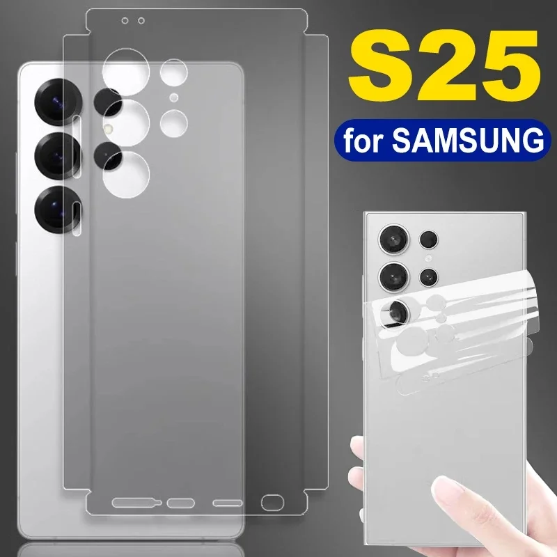 1/2/3PCS HD Clear Back Hydrogel Film for Samsung Galaxy S25 S26 Plus S25Ultra FullCover Back Side Screen Protectors for Samsung