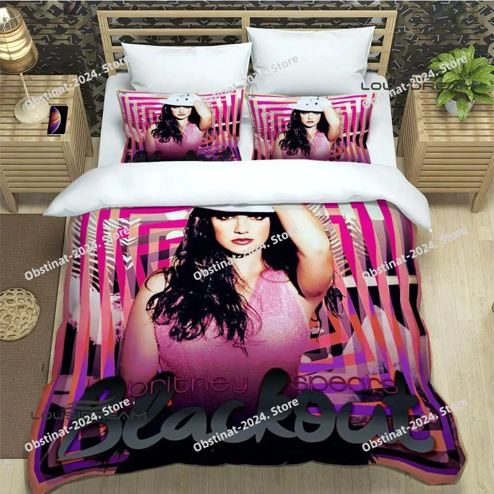

Star Britney Spearsr Bedding Sets exquisite bed supplies set duvet cover bed comforter set bedding set luxury birthday gift
