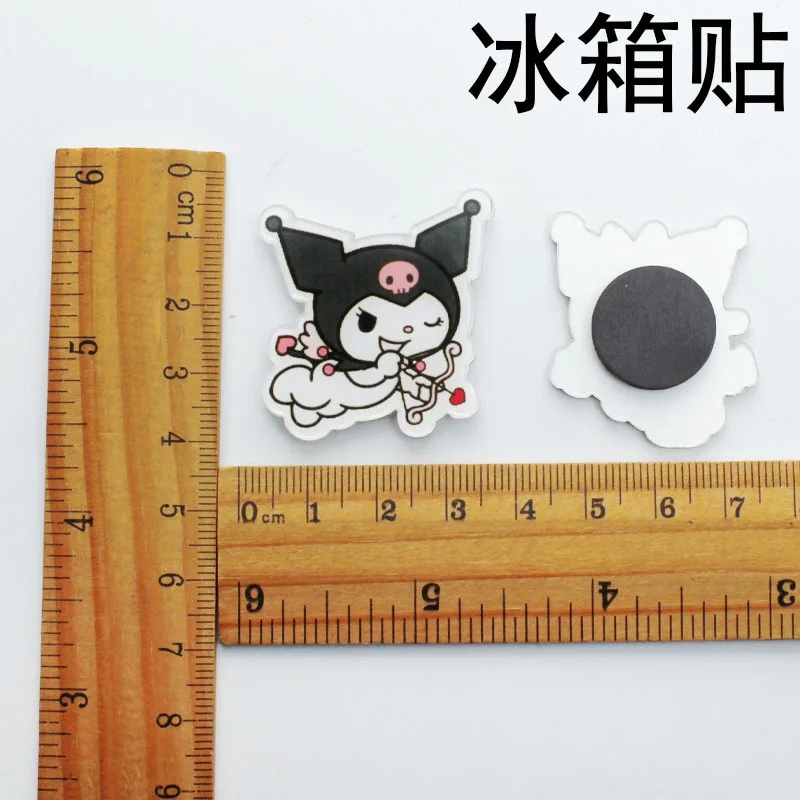 Cartoon Kuromi Drawing Board Acrylic Magnet Mini Refrigerator Home Decoration Sticker Magnets Fridge Souvenir Whiteboard Magnets